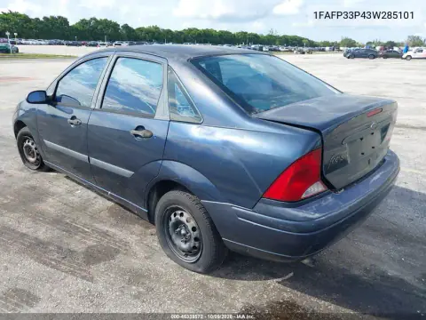 2003 Ford Focus Lx VIN 1FAFP33P43W285101 фото 3
