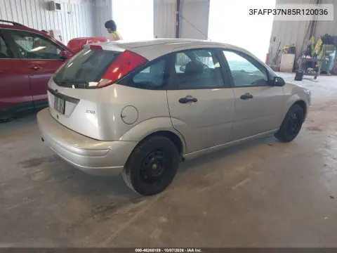 2005 Ford Focus Zx5 VIN 3FAFP37N85R120036 фото 5