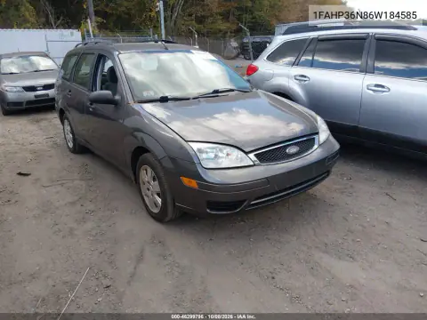 1FAHP36N86W184585 — 2006 Ford Focus, Естественный износ, фото до ремонта