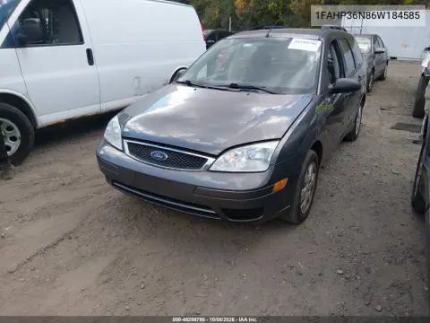 2006 Ford Focus Zxw VIN 1FAHP36N86W184585 фото 3