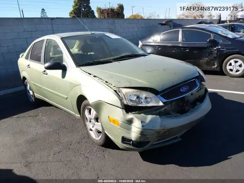 2007 Ford Focus S/Se/Ses VIN 1FAFP34N87W239175 фото 2