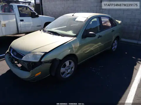 2007 Ford Focus S/Se/Ses VIN 1FAFP34N87W239175 фото 3