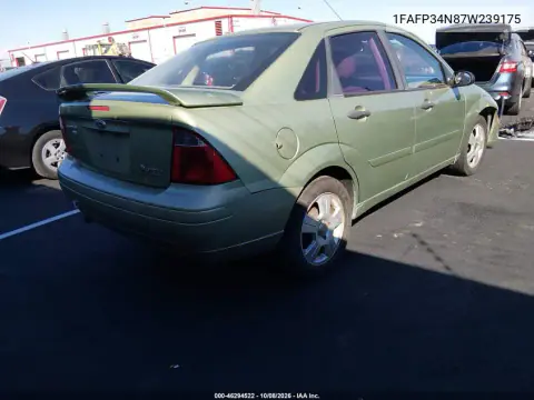 2007 Ford Focus S/Se/Ses VIN 1FAFP34N87W239175 фото 5