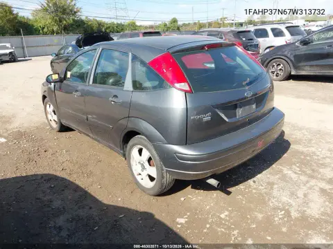 2007 Ford Focus S/Se/Ses VIN 1FAHP37N67W313732 фото 3