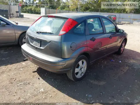 2007 Ford Focus S/Se/Ses VIN 1FAHP37N67W313732 фото 4