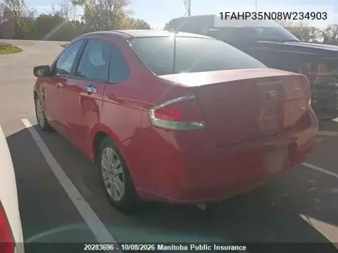 2008 Ford Focus Ses VIN 1FAHP35N08W234903 фото 3