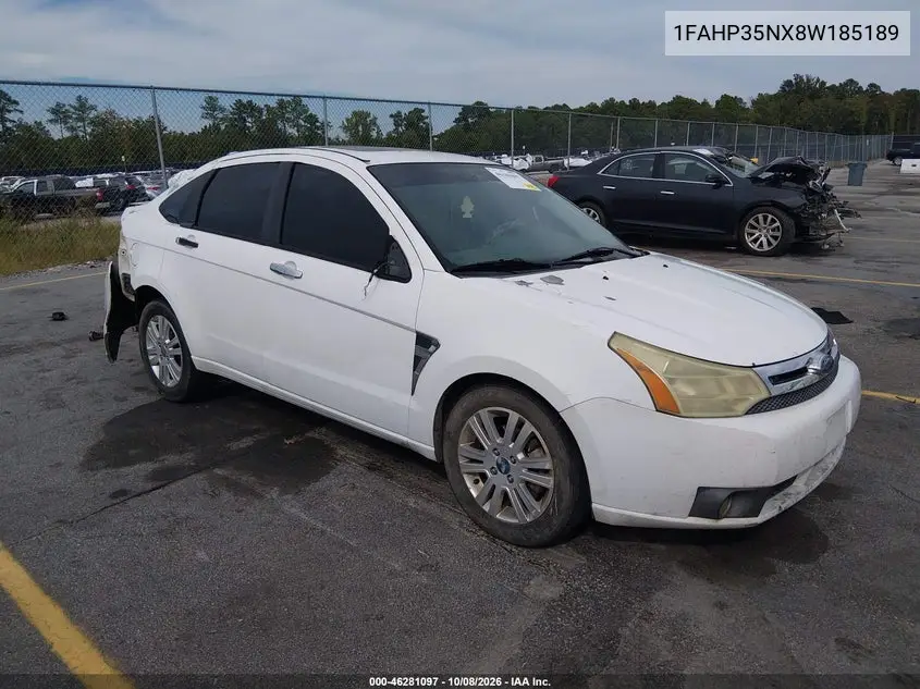 2008 Ford Focus Se/Ses VIN 1FAHP35NX8W185189 фото 1