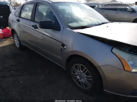 1FAHP35N98W263297 — 2008 Ford Focus, Передняя часть, фото до ремонта