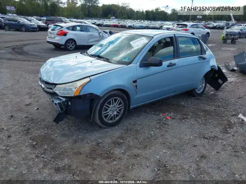 2008 Ford Focus Se/Ses VIN 1FAHP35N08W269439 фото 2