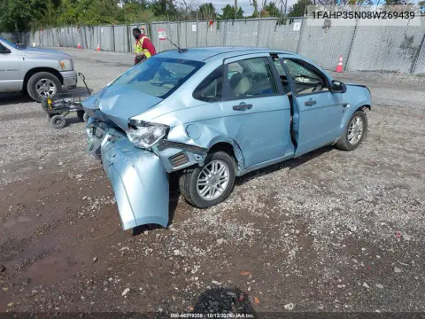 2008 Ford Focus Se/Ses VIN 1FAHP35N08W269439 фото 4