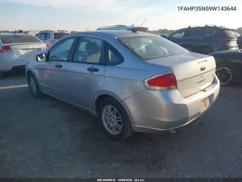 2009 Ford Focus Se VIN 1FAHP35N59W143644 фото 4