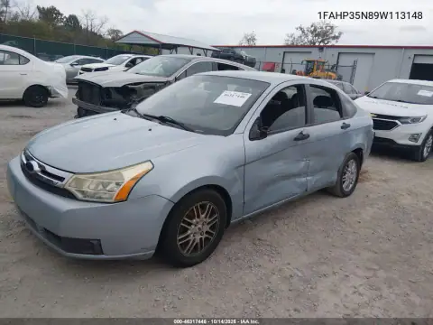 1FAHP35N89W113148 — 2009 Ford Focus, фото 2 с аукциона IAAI, Левый бок