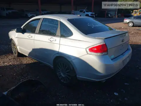 1FAHP36N09W199215 — 2009 Ford Focus, фото 3 с аукциона IAAI, Не указано