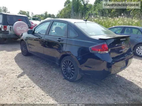 2010 Ford Focus Ses VIN 1FAHP3GN2AW106830 фото 3