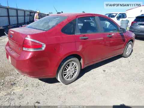2010 Ford Focus Se VIN 1FAHP3FN5AW111795 фото 4