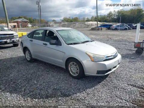 1FAHP3FN2AW134001 — 2010 Ford Focus, Сзади, фото до ремонта