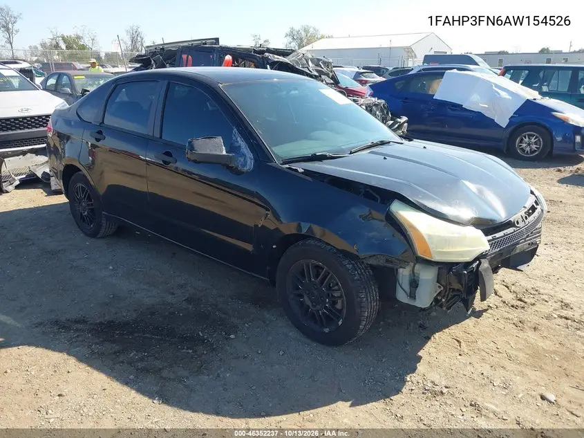 1FAHP3FN6AW154526 Ford Focus 2010 — повреждение Передняя часть, фото до ремонта