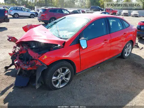 2014 Ford Focus Se VIN 1FADP3F22EL102435 фото 2
