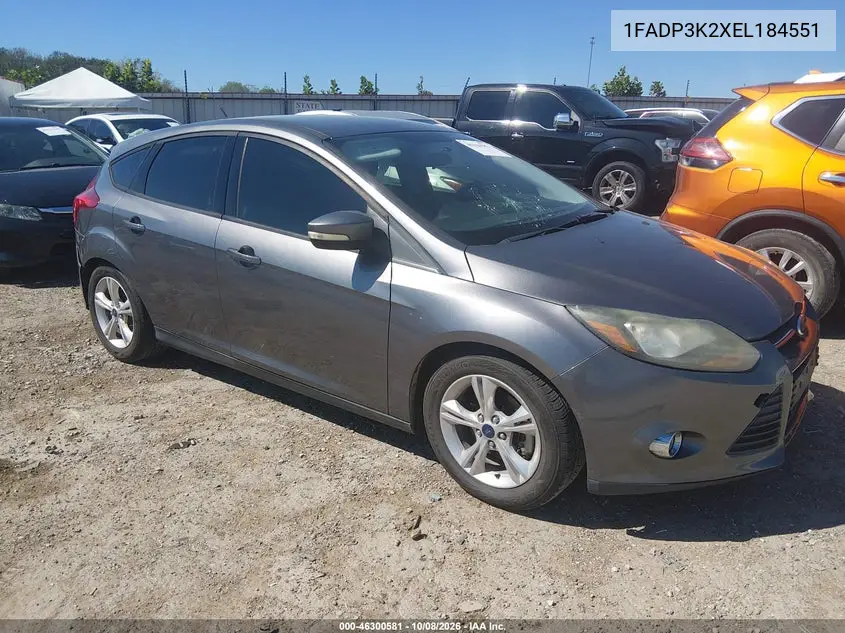2014 Ford Focus Se VIN 1FADP3K2XEL184551 фото 2