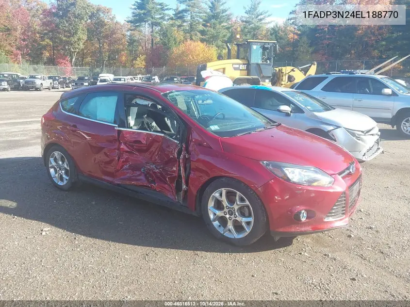 1FADP3N24EL188770 — 2014 Ford Focus, фото 2 с аукциона IAAI, Передняя часть