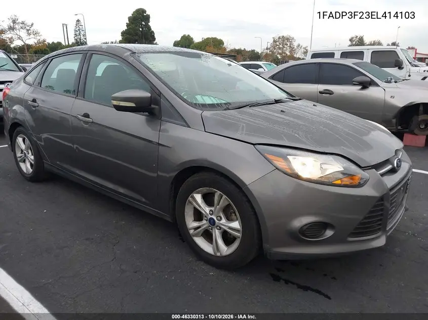 2014 Ford Focus Se VIN 1FADP3F23EL414103 фото 2