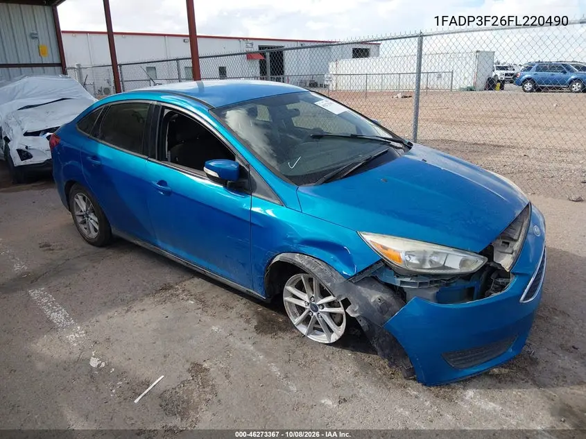 2015 Ford Focus Se VIN 1FADP3F26FL220490 фото 1
