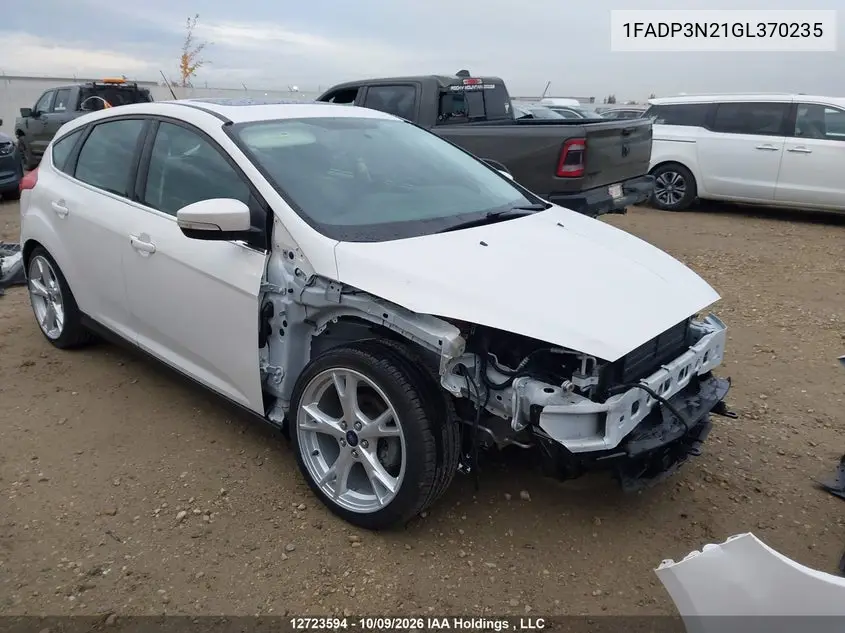 2016 Ford Focus Titanium VIN 1FADP3N21GL370235 фото 2
