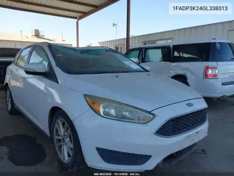 1FADP3K24GL338013 — 2016 Ford Focus, Левый бок, фото до ремонта