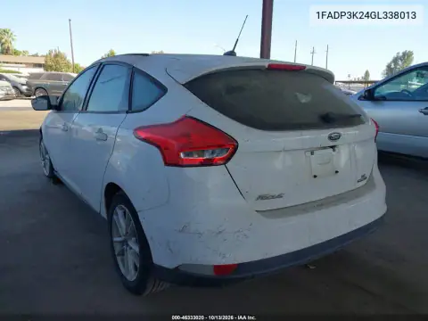 1FADP3K24GL338013 — 2016 Ford Focus, фото 3 с аукциона IAAI, Левый бок