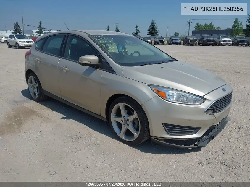 2017 Ford Focus Se VIN 1FADP3K28HL250356 фото 1