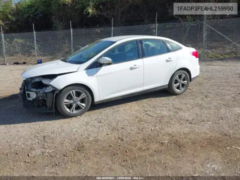 2017 Ford Focus Se VIN 1FADP3FE4HL259950 фото 2