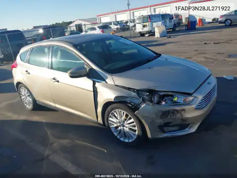 1FADP3N28JL271922 — 2018 Ford Focus, Передняя часть, фото до ремонта