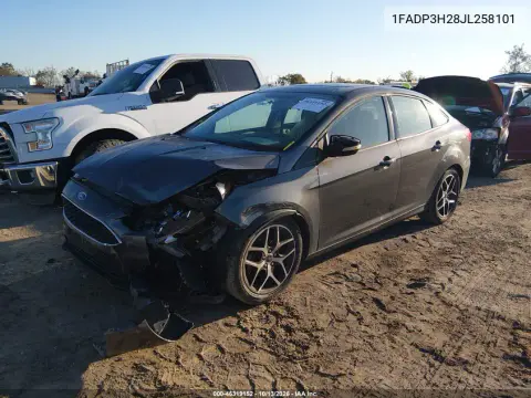 2018 Ford Focus Sel VIN 1FADP3H28JL258101 фото 3
