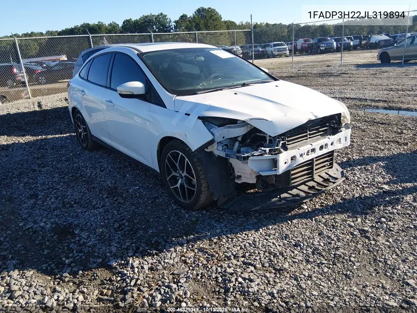 2018 Ford Focus Sel VIN 1FADP3H22JL319894 фото 2