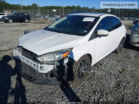 2018 Ford Focus Sel VIN 1FADP3H22JL319894 фото 3