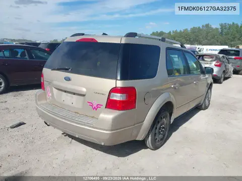2007 Ford Freestyle Limited VIN 1FMDK06127GA32375 фото 5