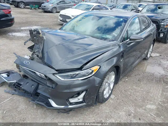 3FA6P0SUXKR279052 — 2019 Ford Fusion Energi Titanium, фото 2 с аукциона IAAI 14.10.2026, Передняя часть