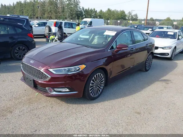 3FA6P0RU8HR248347 — 2017 Ford Fusion Hybrid Platinum, фото 2 с аукциона IAAI 30.09.2026, Задняя часть