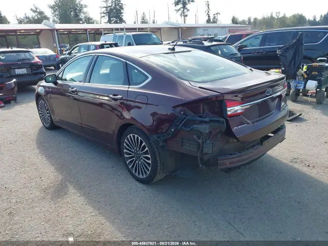 3FA6P0RU8HR248347 — 2017 Ford Fusion Hybrid Platinum, фото 3 с аукциона IAAI 30.09.2026, Задняя часть