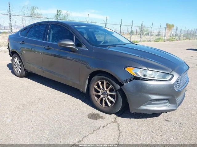 2015 Ford FUSION S VIN 3FA6P0G74FR214318 фото 1
