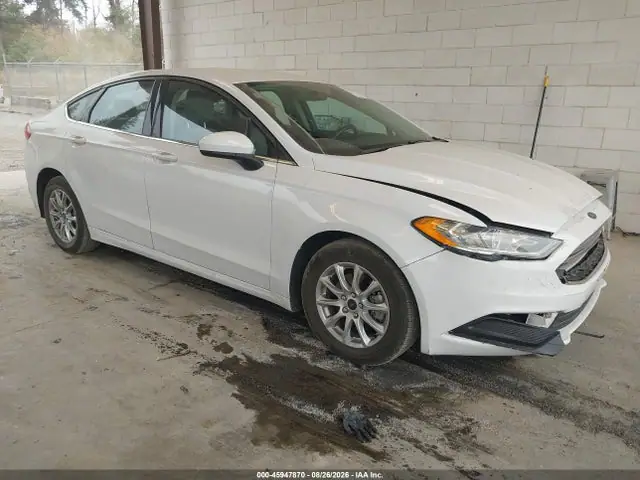 3FA6P0G72JR271027 — 2018 Ford Fusion S, Передняя часть (Front End), фото до ремонта