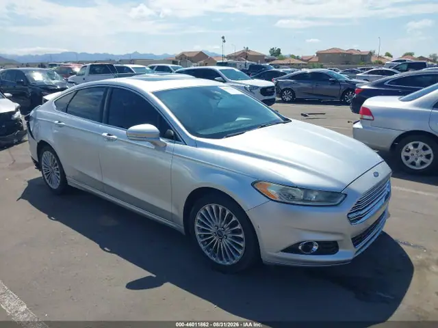 3FA6P0D95ER125684 — 2014 Ford Fusion Titanium, Задняя часть (Rear), фото до ремонта