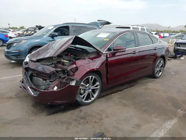 3FA6P0K96HR229155 — 2017 Ford Fusion Titanium, фото 2 с аукциона IAAI 13.10.2026, Передняя часть