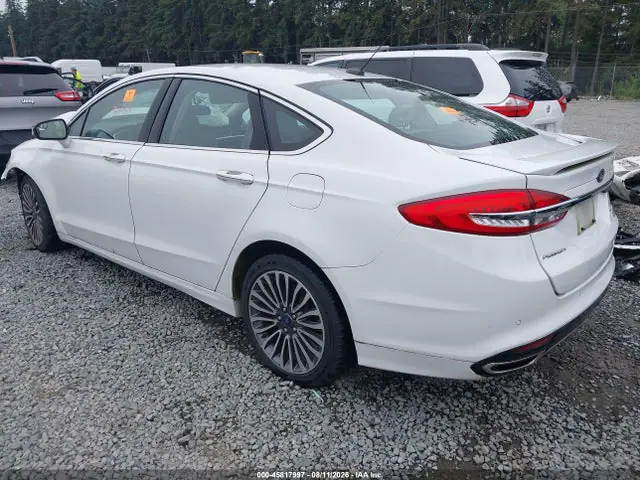 3FA6P0D91JR168199 — 2018 Ford Fusion Titanium, фото 3 с аукциона IAAI 14.10.2026, Передняя часть