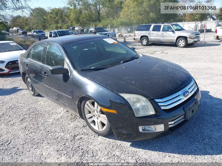 2006 Ford Fusion Sel VIN 3FAHP08196R101368 фото 2