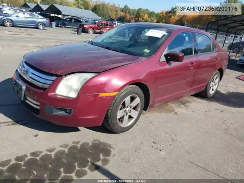 3FAHP07Z36R200176 — 2006 Ford Fusion, фото 3 с аукциона IAAI, Задняя часть