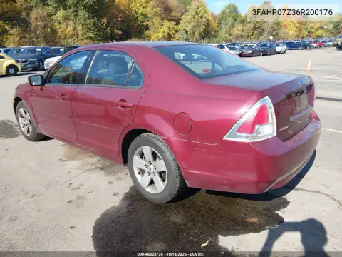3FAHP07Z36R200176 — 2006 Ford Fusion, фото 4 с аукциона IAAI, Задняя часть