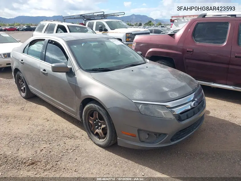 2010 Ford Fusion Se VIN 3FAHP0HG8AR423593 фото 1