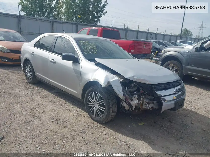 2011 Ford Fusion Se VIN 3FAHP0HA9BR335763 фото 2