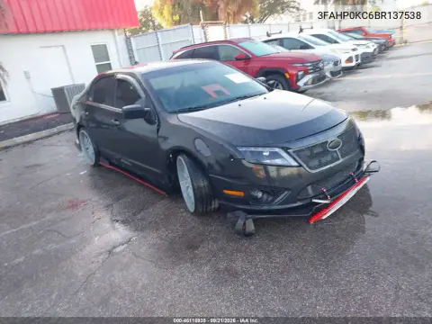 3FAHP0KC6BR137538 — 2011 Ford Fusion, Передняя часть, фото до ремонта
